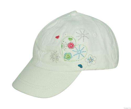 Girls White Cap