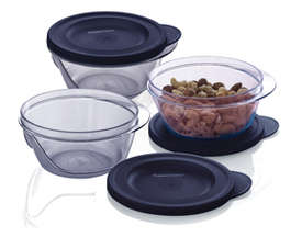 Tupperware Stack n serve bowls (450ml x 3) FREE SHIPPING!!