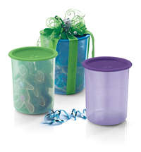 Tupperware  One Touch Canister Set (1.2L x 3 GREEN CANISTERS)