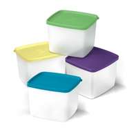 Tupperware large square rounds (800ml x 4) NEW PURPLE COLOUR