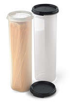Tupperware round 5 space savers 1.1l x1  1/2 PRICE Black, Delta Blue
