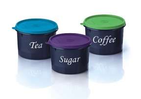Tupperware Canister Sugar (1.1L x 1)PURPLE LID