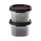 Tupperware round 1  space savers  2 x 200ml HALF PRICE aqua, black, red, grey or purple daisy