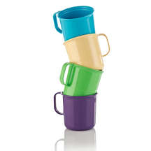 Tupperware Blossom E/C Mugs (350ml x 4) VELVET BLUE