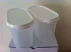 Tupperware Space Saver Oval2 (1.1L x 1) white lids RARE