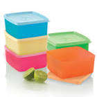 Tupperware small square rounds (400ml x 5)