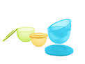 Tupperware  Inspirations Bowl Set 4 Bowls 1.3L, 2.5L & 4.3L with Colander