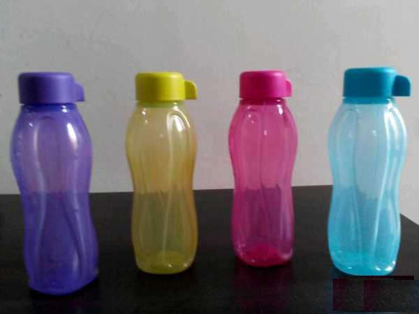 Tupperware on the go drinking bottle 350ml x 2 blue and margarita