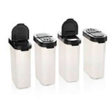 Tupperware  Spice Space Saver Set (250ml x 2)CHARCOAL LIDS