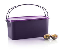 Tupperware Carry Away 9l IDEAL FOR PICNICS OR STORAGE OF CANS ETC. NEW COLOUR PURPLE