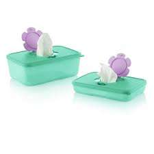 Tupperware  Tissue/Wipes Box LARGE & SMALL