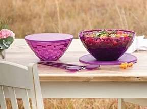 Tupperware  Stunning Prism Bowl Set (3.5L, 2L excluding Tongs)