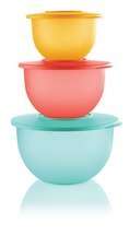 Tupperware  Inspirations Bowl Set (4) 1.3L, 2.5L & 4.3L IDEAL FOR STORING AND SERVING