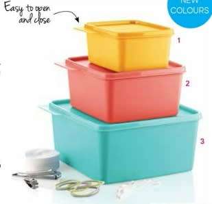 Tupperware StoreSmart Set (3 containers) 500ml, 1.2L & 2.5L
