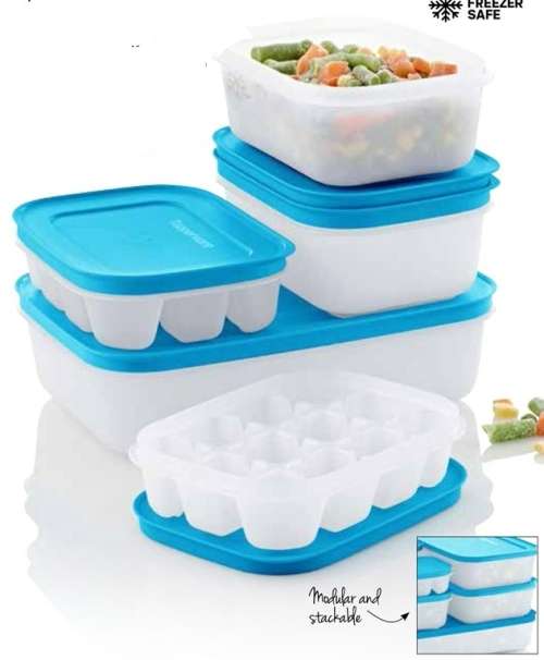 Tupperware Freezer Mates Set (4 items)2 x 450ml, 2 x 230ml ice trays IDEAL SPACE SOLUTI