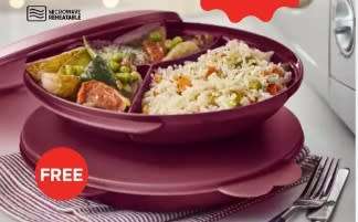 Tupperware divided dish large(microwaveable) BUY ONE GET ONE FREE