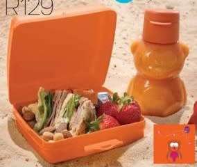 Tupperware Bear lunch Set (lunch box & 350ml flip cap bottle)