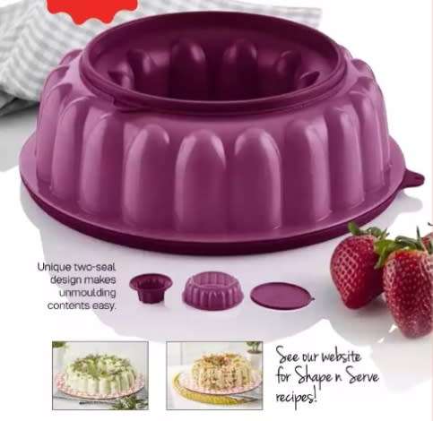 Tupperware Shape n Serve Large 1.5L PERFECT FOR JELLIES ALSO AVAILABLE IN BLUE