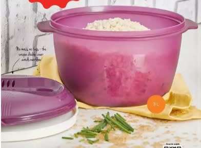 Tupperware Microwave Rice Maker LARGE 3L