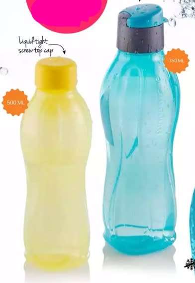 Tupperware Flip Top on-the-go Drinking Bottle Set!!! (750ml & 500ml)
