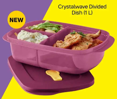 Tupperware Crystalwave Rectangle 1L  MICROWAVEABLE