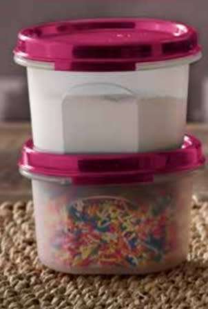 Tupperware round 1  space savers  2 x 200ml HALF PRICE aqua, black, red, grey or purple daisy
