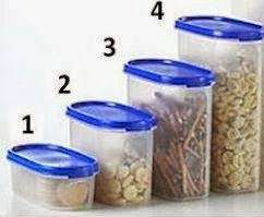 Tupperware Space Saver Oval 3(1.7L) BLACK, AQUA, INDIGO, DELTA BLUE, ORANGE WITHFLIP CAP