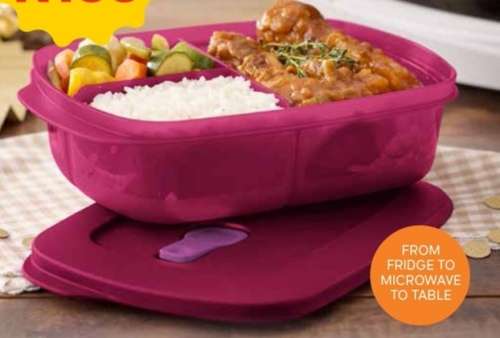 Tupperware Crystalwave Rectangle 1L  MICROWAVEABLE PLUS 400ML CRYSTALWAVE
