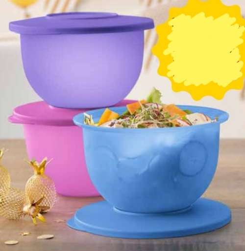 Tupperware  Inspirations Bowl Set (3) 1.3L X 3 IDEAL FOR STORING AND SERVING