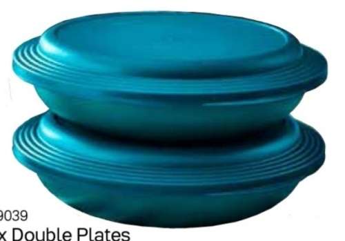 Tupperware 2 Double Plates 700ml