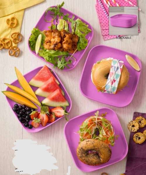 Tupperware square plates cheap
