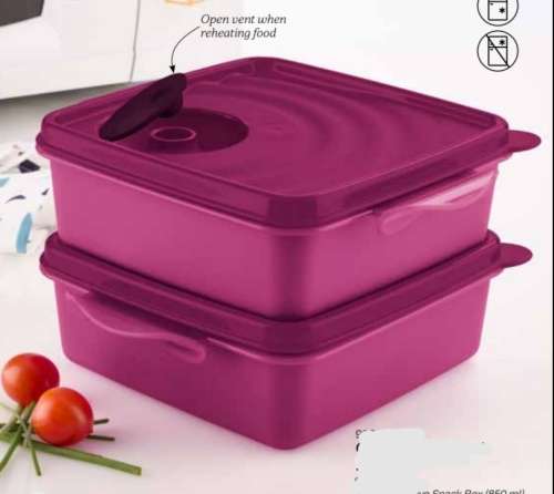 Tupperware Snack Set (microwaveable)   850ml x 2 AVAILABLE IN TEAL ALSO NEW COLOURS BLUE AND PEACH