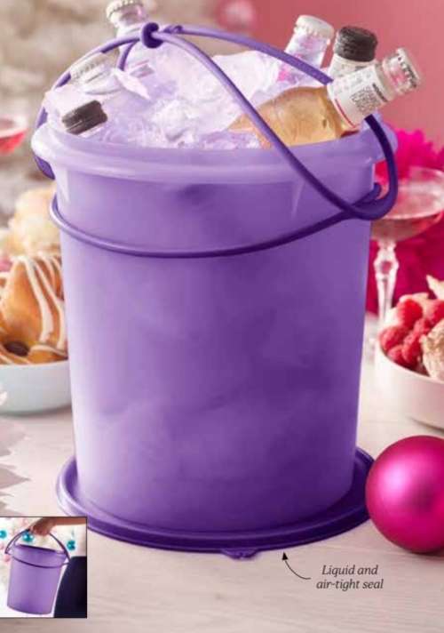 Tupperware New Giant Canister (8,7L) WITH CARRY Handle AVAILABLE IN TEAL BLUE