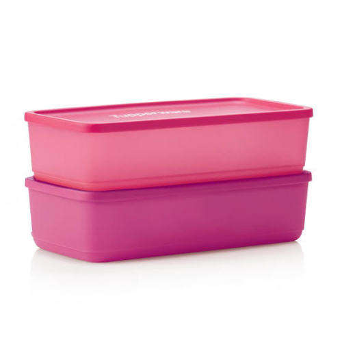 Tupperware Cubic set  1x 1.4L CERISE & 2 X 1L TEAL