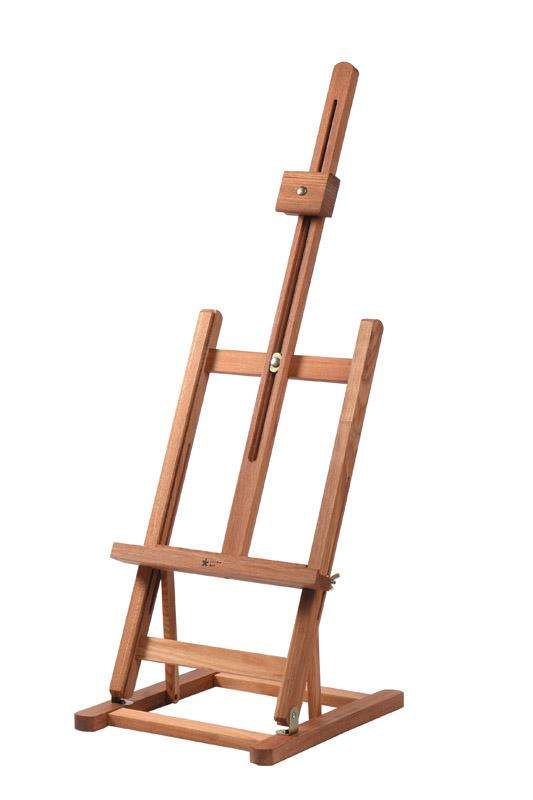 Wooden studio table easel - H-frame