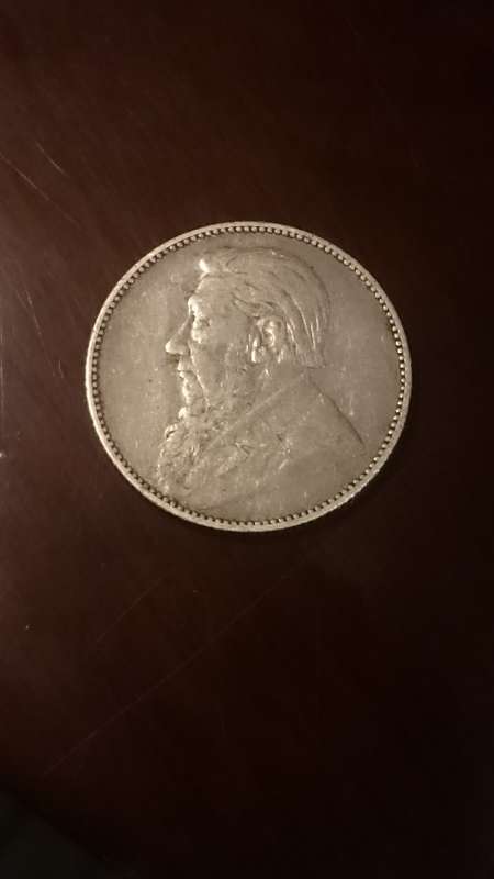 1897 ZAR 1 Shilling R1850 in EF; R550 in VF