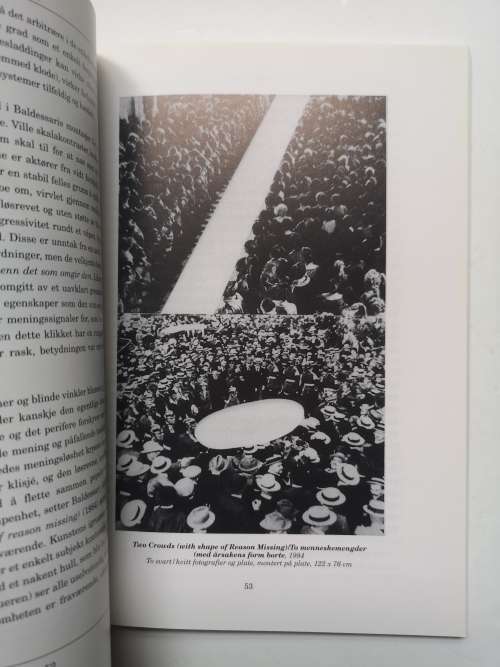 Baldessari. Terskel - Threshold. No 16 , Volume 7, Februar 1996.