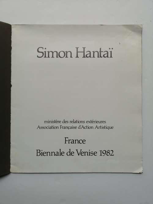 Simon Hantai: France, Biennale de Venise 1982 (French Edition)