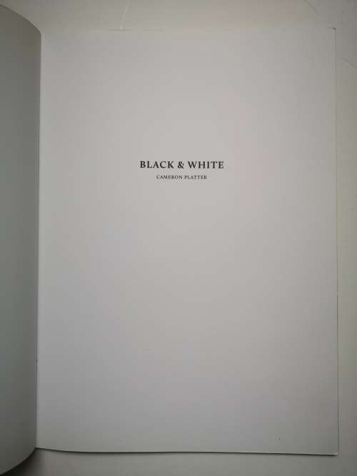 Cameron Platter: Black and White