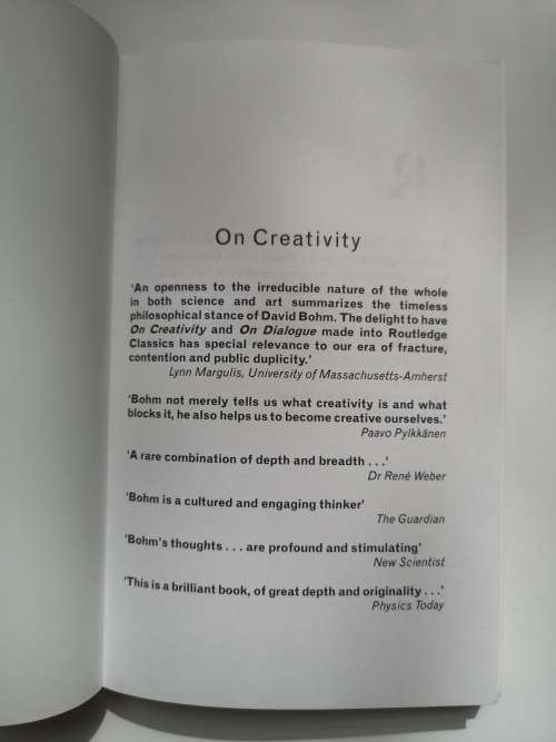 On Creativity by David Bohm (Routledge Classics)