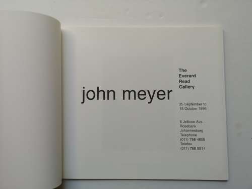 John Meyer (Everard Read Catalogue 1996)