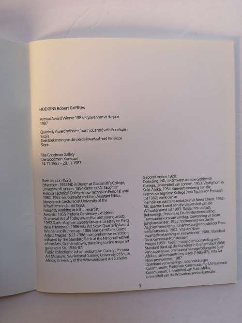 Vita Art Now: Johannesburg Art Gallery 11.05.1988-12.06.1988