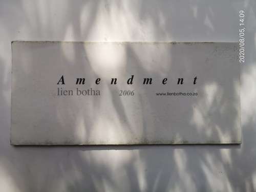 Lien Botha: Amendment