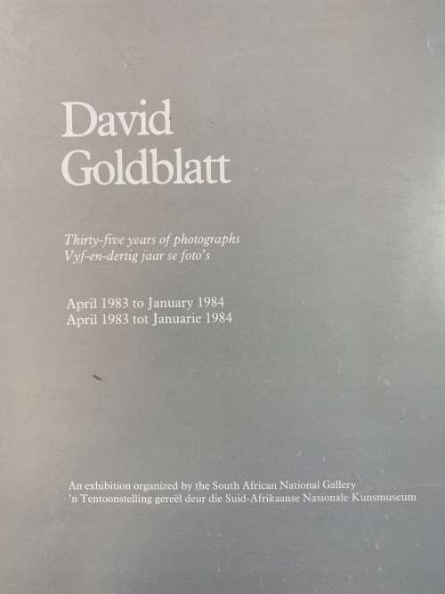 David Goldblatt: Thirty-five years of photographs, April 1983 to January 1984