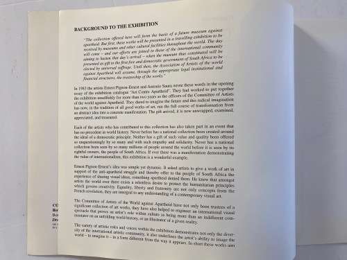Art Against Apartheid | Opening of the exhibition by Artists of the World Against Apartheid 1996