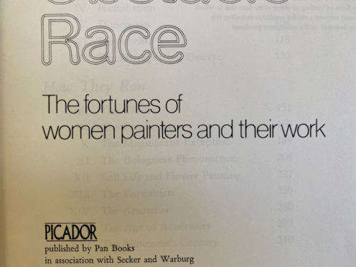 The Obstacle Race: The Fortunes of Women Painters and their Work by Germaine Greer