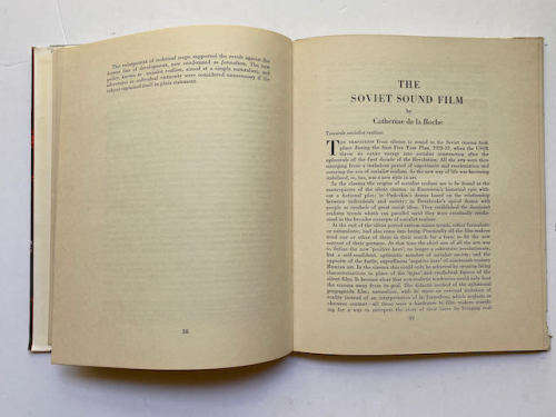 Soviet Cinema by Catherine de la Roche and Thorold Dickinson. (The National Cinema Series)
