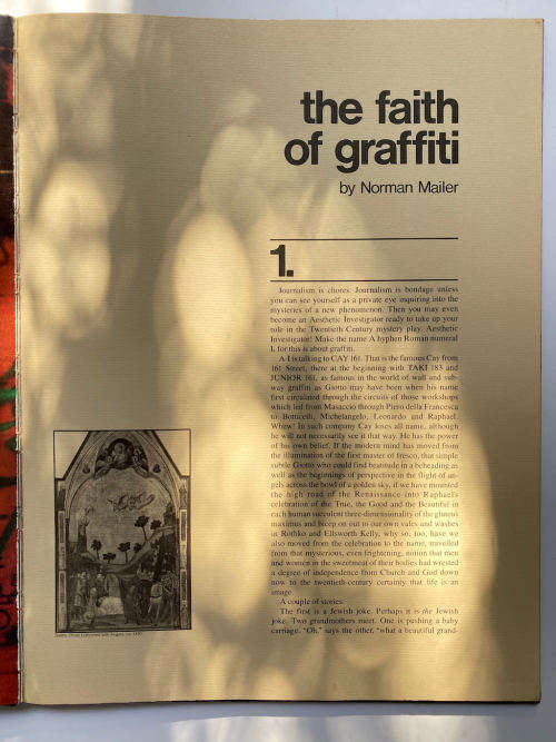 The Faith of Graffiti: Documented by Mervyn Kurlansky and Jon Naar by Norman Mailer