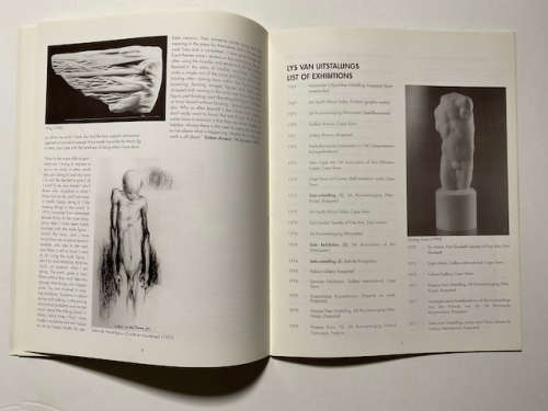 Caroline van der Merwe: Katalogus uitstalling van Beeldhouwerke: 1970 -1994