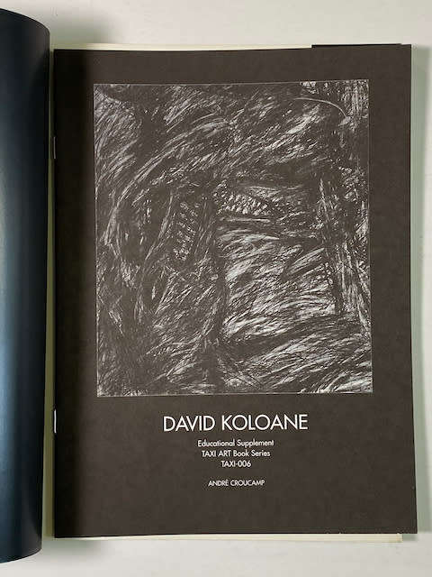 David Koloane: TAXI-006 (and educational supplement)